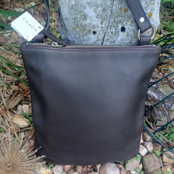 COACH VINTAGE HOBO LEATHER CHELSEA BROWN  CROSSBODY BAG  NEW - Picture 16 of 16